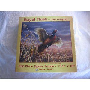 NEW Sunsout Royal Flush 550 Piece Jigsaw Puzzle by Terry Doughty 70944 Pheasant!